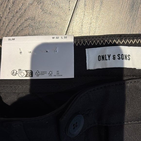 ONLY & SONS Black Mark Slim Dress Pants for Men Sz 32/32 - Picture 9 of 17